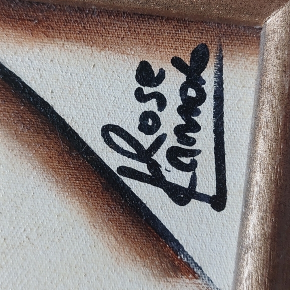 Original signed oil painting African artist Rose Kamoto jazz musicians framed - Picture 3 of 8